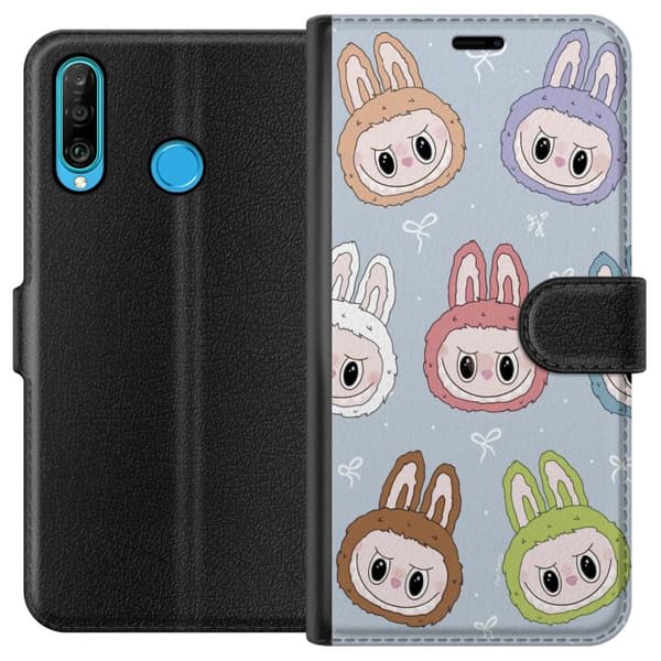Huawei P30 lite Lompakkokotelo Tähtikuvioitu hirviöasenne