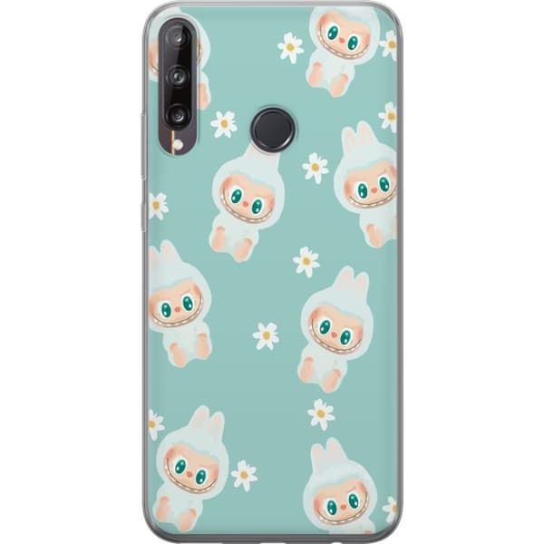 Huawei P40 lite E Genomskinligt Skal Labubu Candy Vibes – Söt och färgglad monsterstil