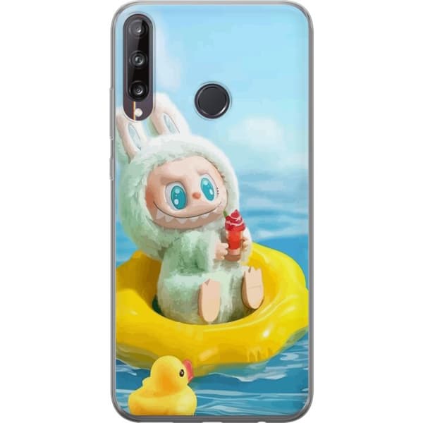 Huawei P40 lite E Gjennomsiktig deksel Labubu Stripe Attack - Striper møter monstre