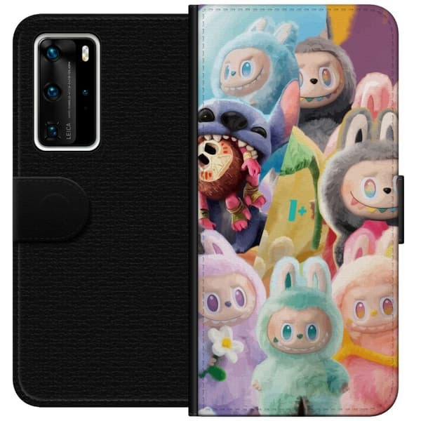 Huawei P40 Pro Plånboksfodral big into energy labubu