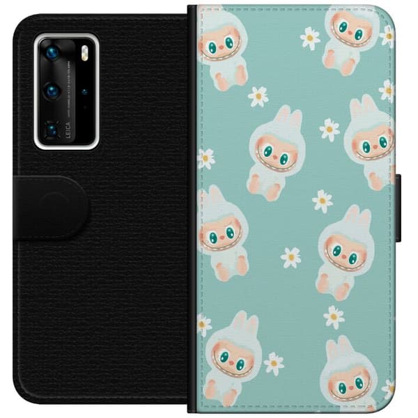 Huawei P40 Pro Plånboksfodral Labubu Candy Vibes – Söt och färgglad monsterstil