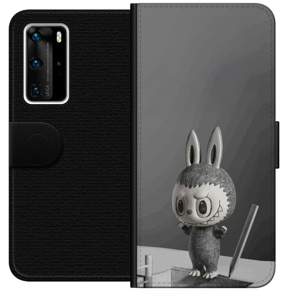 Huawei P40 Pro Plånboksfodral Pop Mart MEGA LABUBU LABUBU Sketch 1000%