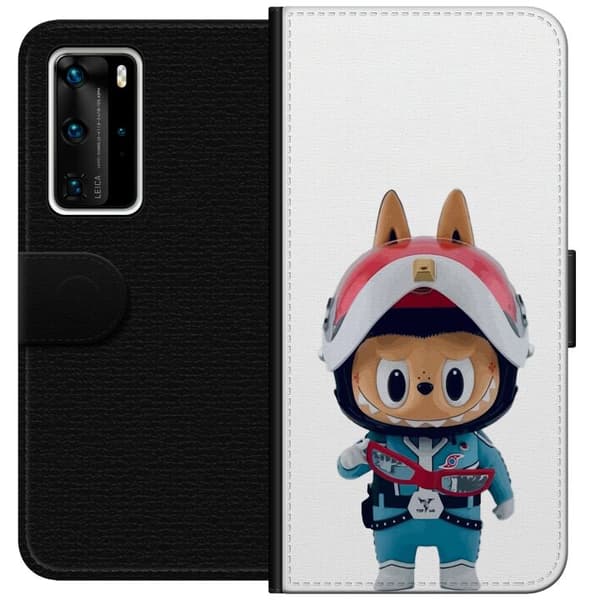 Huawei P40 Pro Plånboksfodral How2work Labubu The Monsters x Ultraman Blue Figure