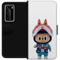 Miniatyrbild 1 av 3: Huawei P40 Pro Plånboksfodral How2work Labubu The Monsters x Ultraman Blue Figure