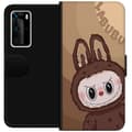 Miniatyrbild 1 av 3: Huawei P40 Pro Plånboksfodral Labubu Cloud Cutie – Vit och blå design med gullig stil