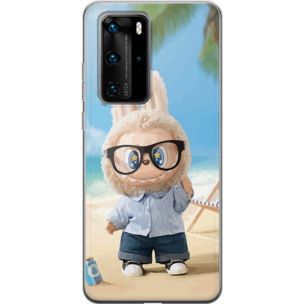 Huawei P40 Pro Genomskinligt Skal Labubu Dark Dreams – Mörk mystisk design