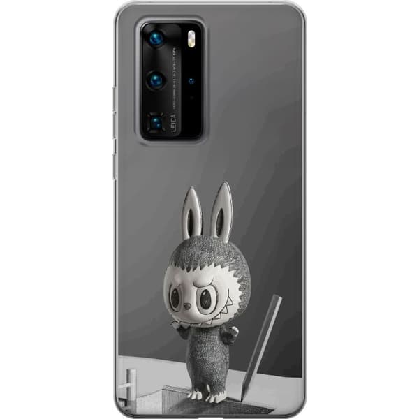 Huawei P40 Pro Genomskinligt Skal Pop Mart MEGA LABUBU LABUBU Sketch 1000%