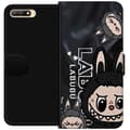 Miniatyrbild 1 av 3: Huawei Y6 (2018) Plånboksfodral Labubu Black Energy – Svart mönster i streetstyle
