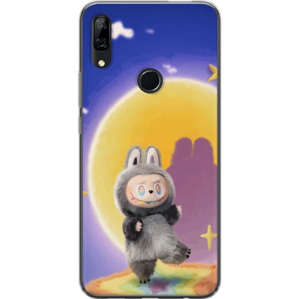 Huawei P Smart Z Genomskinligt Skal Labubu Neon Pop – Neonfärgad pop art monster