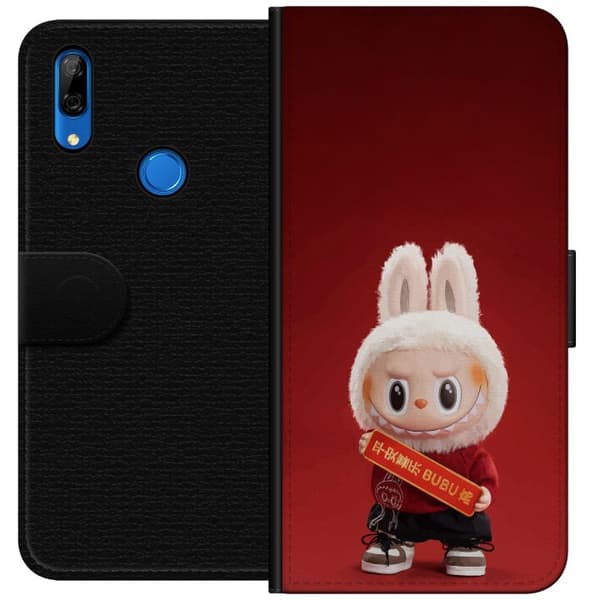 Huawei P Smart Z Plånboksfodral Pop Mart The Monsters Labubu Best of Luck Vinyl Plush Doll