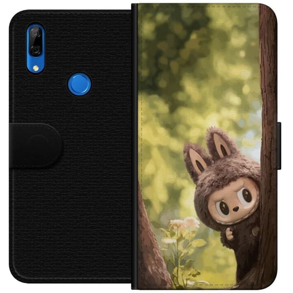 Huawei P Smart Z Lommeboketui Labubu Graffiti Vibes – Gatukunst i Monsterform