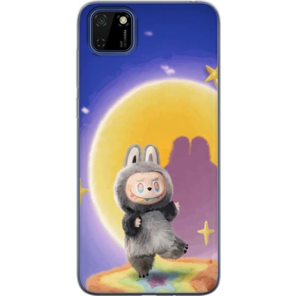 Huawei Y5p Gjennomsiktig deksel Labubu Neon Pop - Neonfarget pop art-monster