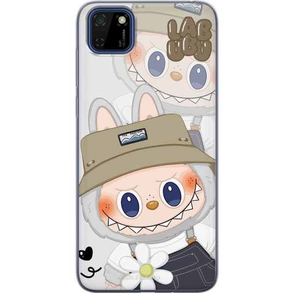 Huawei Y5p Gjennomsiktig deksel Labubu Minimal Mood - Enkel og stilig monsterdesign