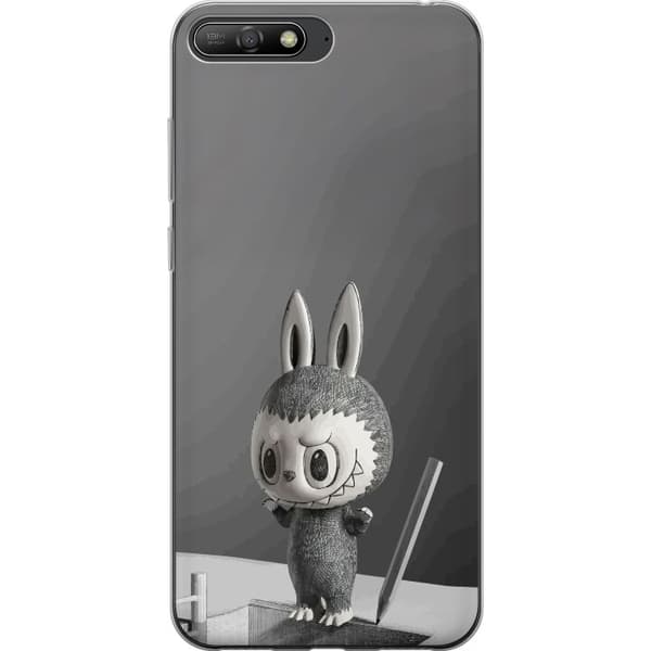 Huawei Y6 (2018) Läpinäkyvä kuori Pop Mart MEGA LABUBU LABUBU Sketch 1000%