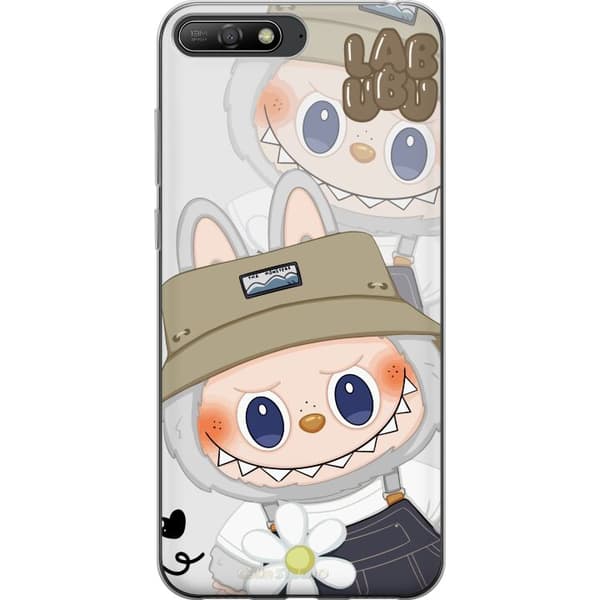 Huawei Y6 (2018) Läpinäkyvä kuori Labubu Minimal Mood - Yksinkertainen ja tyylikäs hirviösuunnittelu
