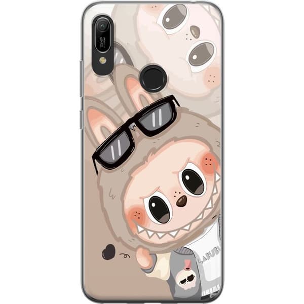 Huawei Y6 (2019) Gennemsigtig cover Labubu Rainbow Chaos