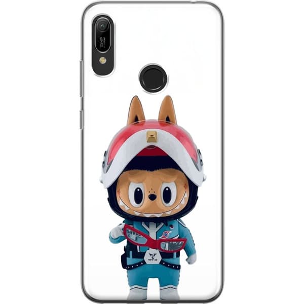 Huawei Y6 (2019) Genomskinligt Skal How2work Labubu The Monsters x Ultraman Blue Figure