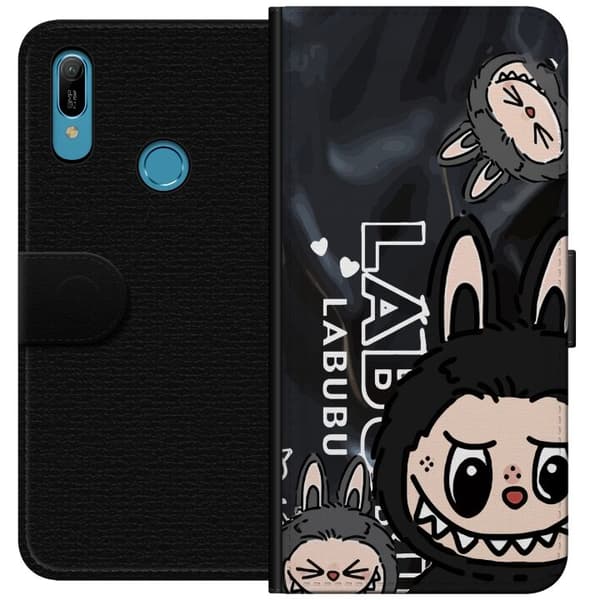 Huawei Y6 (2019) Plånboksfodral Labubu Black Energy – Svart mönster i streetstyle