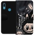 Miniatyrbild 1 av 3: Huawei Y6 (2019) Plånboksfodral Labubu Black Energy – Svart mönster i streetstyle
