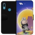 Pikkukuva 1 / 3: Huawei Y6 (2019) Lompakkokotelo Labubu Neon Pop - Neonväri pop-taiteen hirviö
