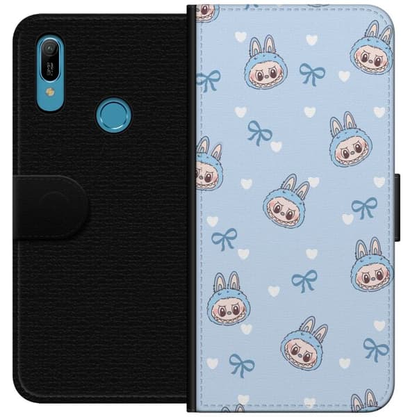 Huawei Y6 (2019) Plånboksfodral Labubu Fire Spirit – Eldigt monster i rött och orange