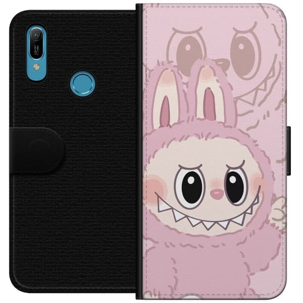 Huawei Y6 (2019) Plånboksfodral Labubu Floral Freak – Blommigt monster i vintage-stil