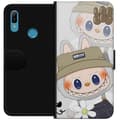 Pikkukuva 1 / 3: Huawei Y6 (2019) Lompakkokotelo Labubu Minimal Mood - Yksinkertainen ja tyylikäs hirviösuunnittelu