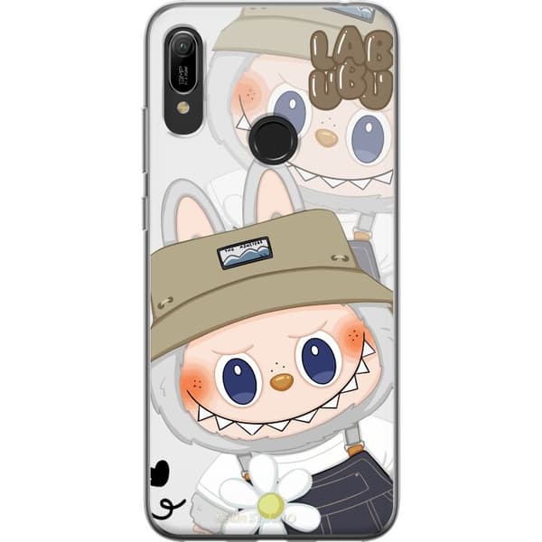 Huawei Y6 (2019) Genomskinligt Skal Labubu Minimal Mood – Enkel och stilren monsterdesig