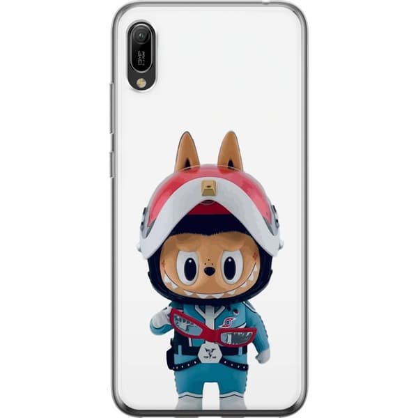Huawei Y6 Pro (2019) Läpinäkyvä kuori How2work Labubu hirviöt x Ultraman Blue -hahmo