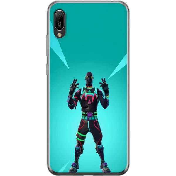 Huawei Y6 Pro (2019) Läpinäkyvä kuori musta ritari fortnite