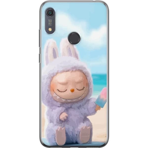 Huawei Y6s (2019) Gennemsigtig cover Labubu Lyserød Stemning