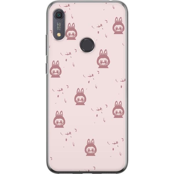 Huawei Y6s (2019) Läpinäkyvä kuori Labubu Neon Pop - Neonvärinen pop art hirviö