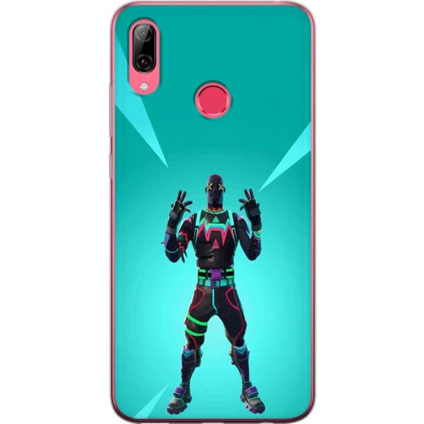 Huawei Y7 (2019) Gennemsigtig cover sort ridder fortnite