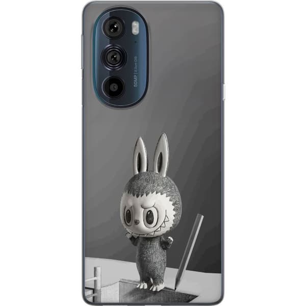 Motorola Edge 30 Pro Läpinäkyvä kuori Pop Mart MEGA LABUBU LABUBU Sketch 1000%
