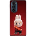 Miniatyrbild 1 av 3: Motorola Edge 30 Pro Genomskinligt Skal Pop Mart The Monsters Labubu Best of Luck Vinyl Plush Doll