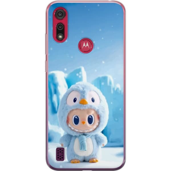 Motorola Moto E6s (2020) Gennemsigtig cover sort ridder fortnite