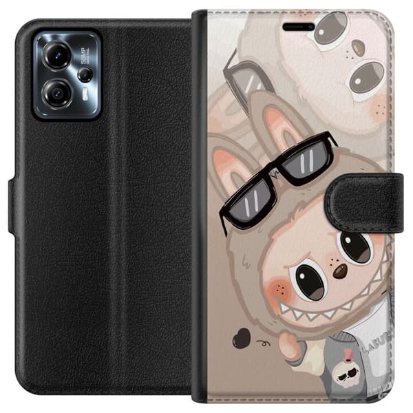 Motorola Moto G13 Tegnebogsetui Labubu Rainbow Chaos