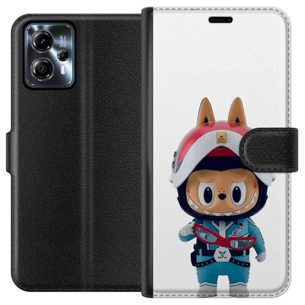 Motorola Moto G13 Plånboksfodral How2work Labubu The Monsters x Ultraman Blue Figure