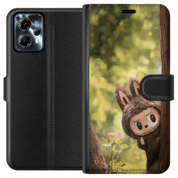 Motorola Moto G13 Tegnebogsetui Labubu Graffiti Vibes – Gadekunst i monsterform