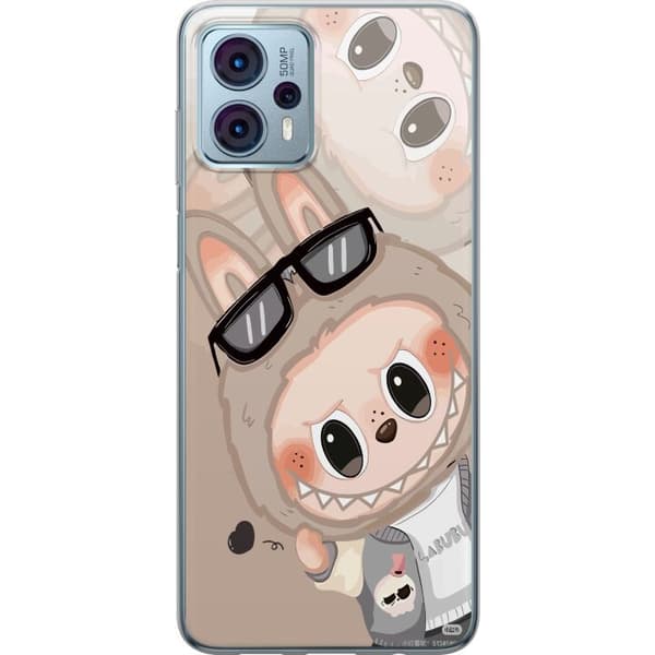 Motorola Moto G23 Gennemsigtig cover Labubu Rainbow Chaos