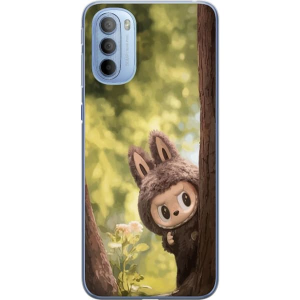 Motorola Moto G31 Läpinäkyvä kuori Labubu Graffiti Vibes – Katutaide hirviömuodossa