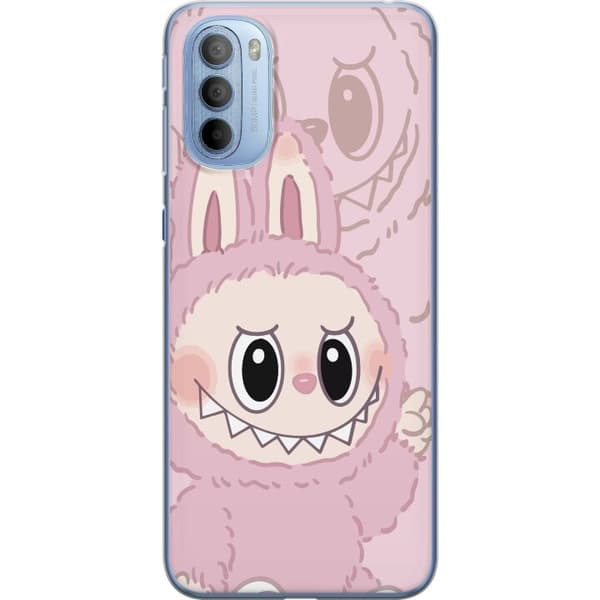Motorola Moto G31 Gennemsigtig cover Labubu Floral Freak