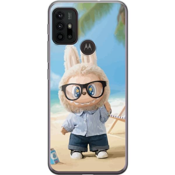 Motorola Moto G30 Läpinäkyvä kuori Labubu Tummat Unelmat