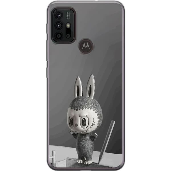Motorola Moto G30 Läpinäkyvä kuori Pop Mart MEGA LABUBU LABUBU Sketch 1000%