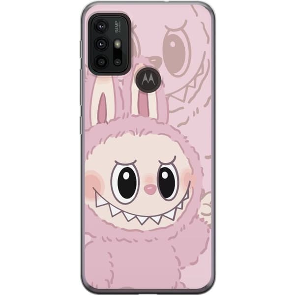 Motorola Moto G30 Läpinäkyvä kuori Labubu Floral Freak