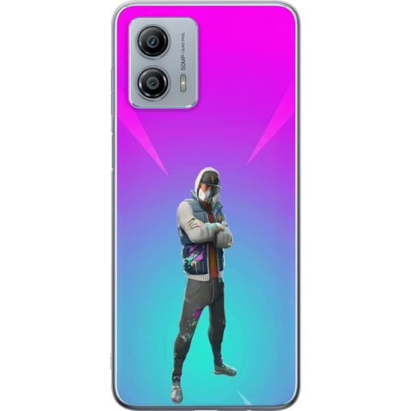 Motorola Moto G53 Genomskinligt Skal black knight fortnite