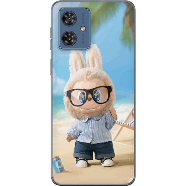 Motorola Moto G54 Gennemsigtig cover Labubu Mørke Drømme