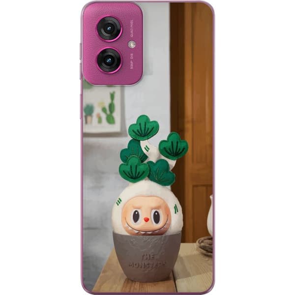 Motorola Moto G55 Genomskinligt Skal THE MONSTERS Naughty Plants