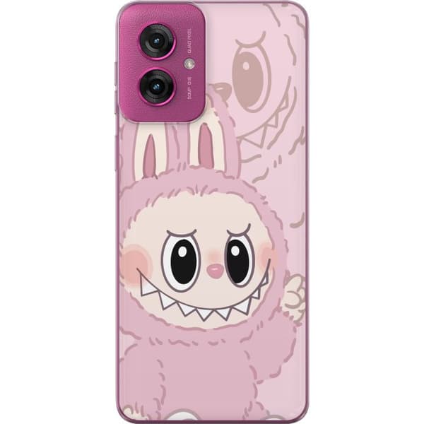 Motorola Moto G55 Gjennomsiktig deksel Labubu Floral Freak
