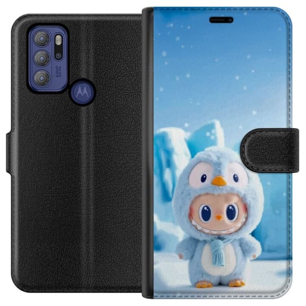 Motorola Moto G60S Lommeboketui svart ridder fortnite